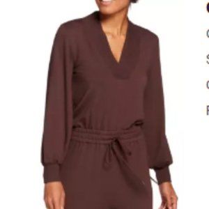 CALIA  Woman Shawl Collar Jumpsuit
